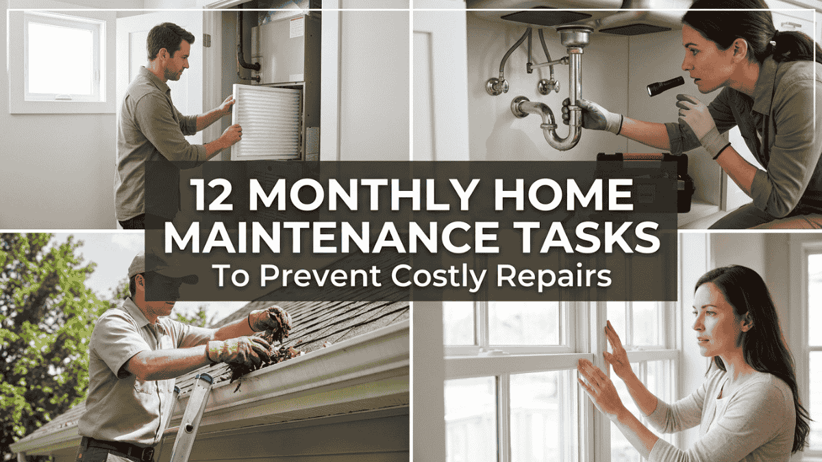 12 Monthly Home Maintenance Tasks to Prevent Costly Repairs