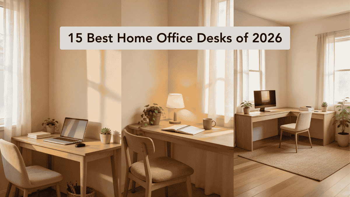 15 Best Home Office Desks of 2026 for Maximum Productivity and Style