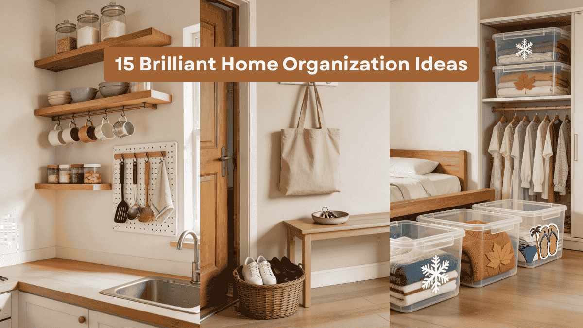 15 Brilliant Home Organization Ideas to Declutter Your Space Fast