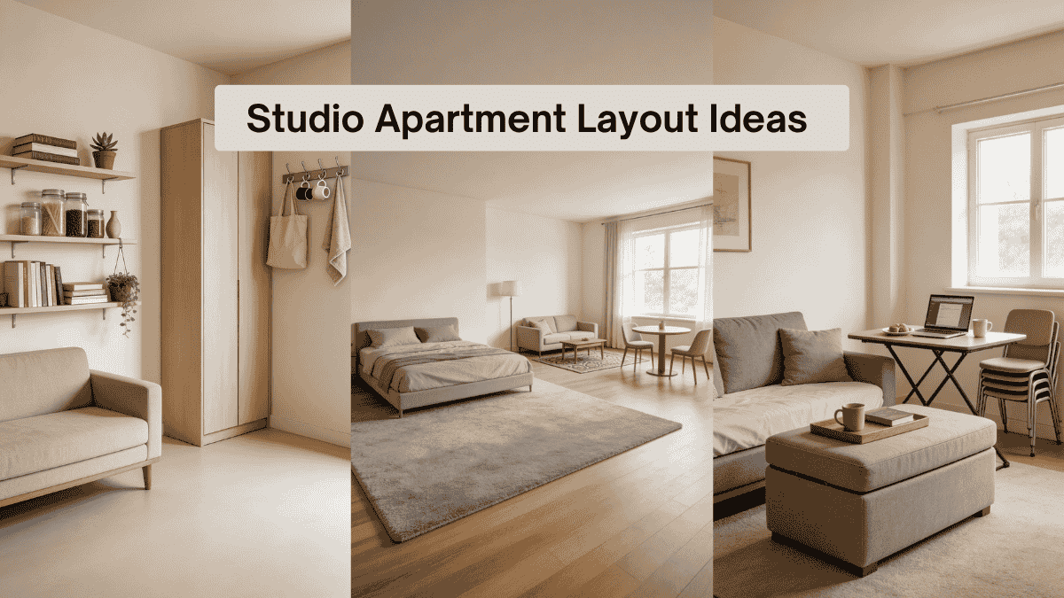 Best Studio Apartment Layout Ideas to Make Small Spaces Functional