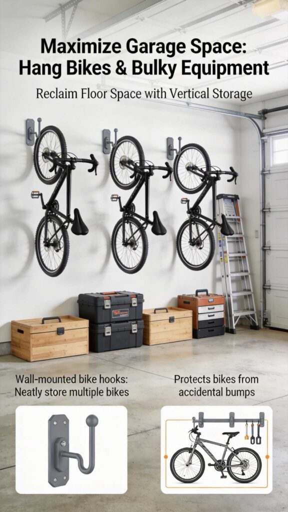 garage organization ideas to maximize storage space with shelves and wall storage