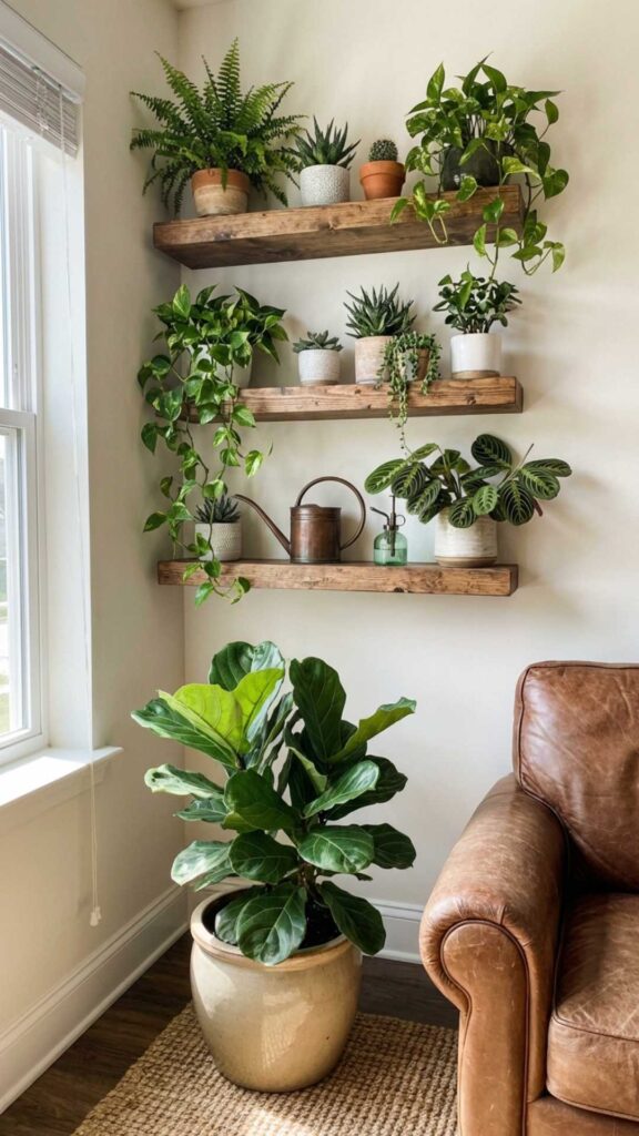 Indoor Plant Shelf Ideas