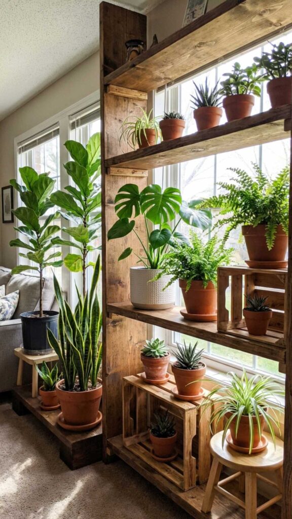 Indoor Plant Shelf Ideas