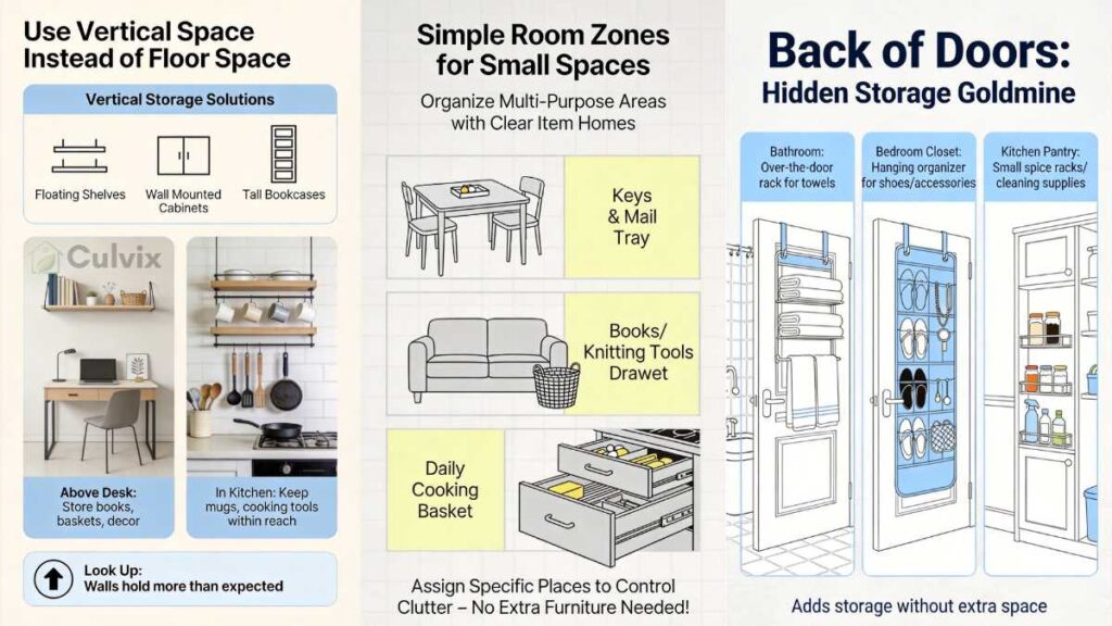 Simple home organization ideas for small spaces with smart storage solutions