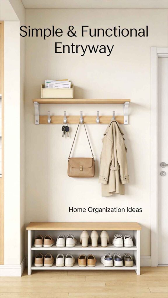 Simple home organization ideas for small spaces with smart storage solutions