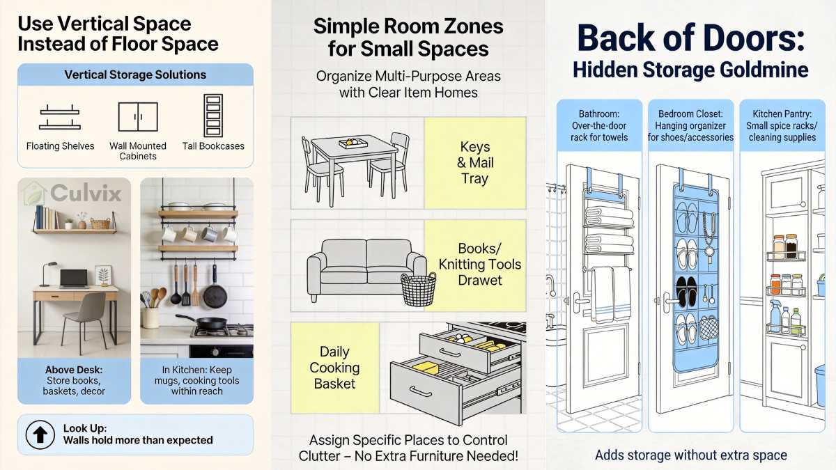 Simple home organization ideas for small spaces with smart storage solutions