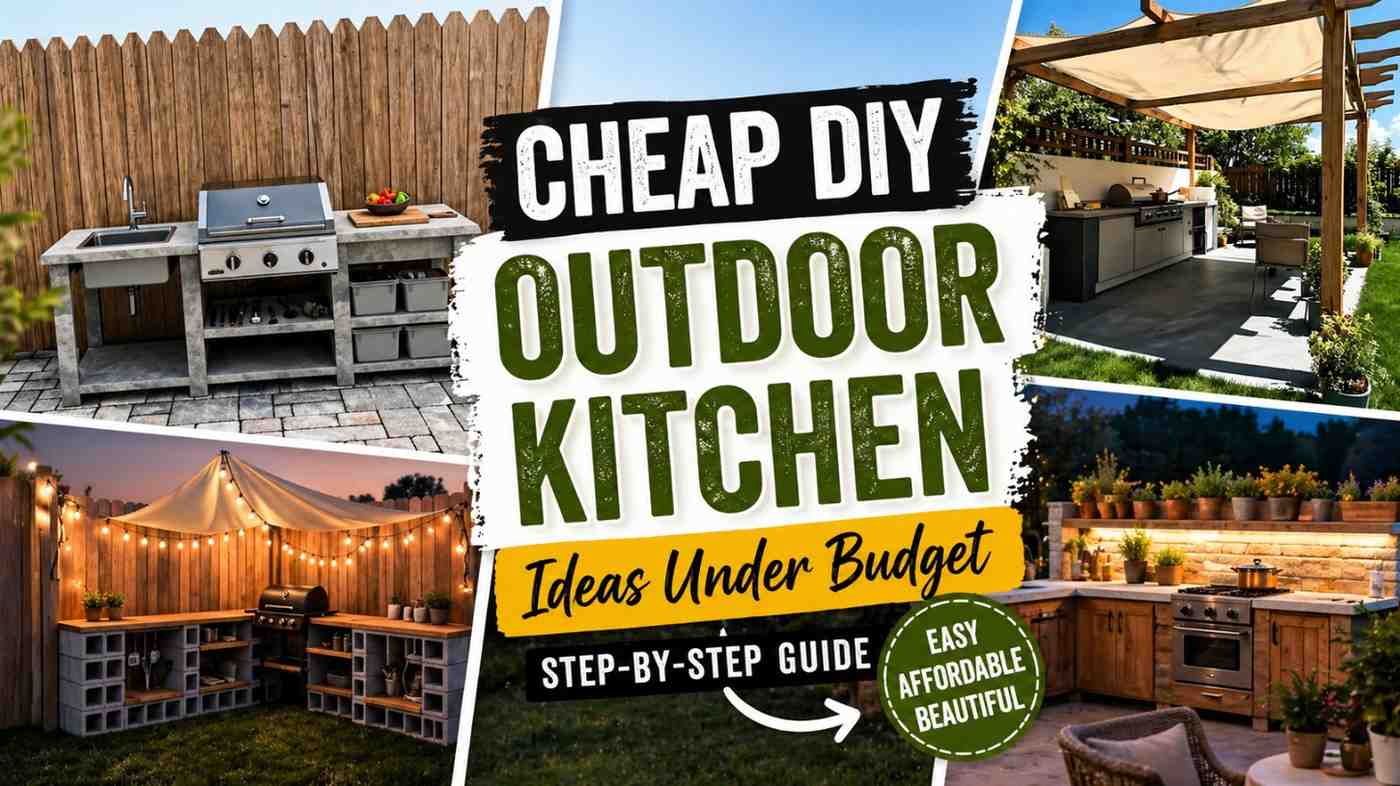 Cheap DIY Outdoor Kitchen Ideas Under Budget