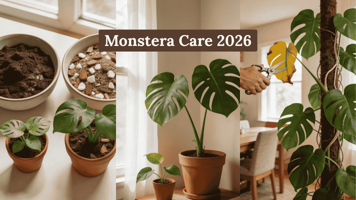 Monstera Care 2026: Expert Tips for Big Beautiful Leaves and Healthy Growth